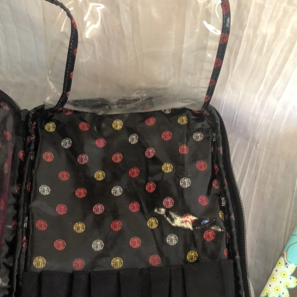 VERA BRADLEY large Havanna Rose  & THIRTY ONE make up case cosmetic travel bags
